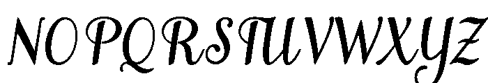 MondeyaBoldSlant2 Font UPPERCASE