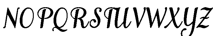MondeyaBoldSlant4 Font UPPERCASE