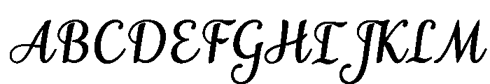 MondeyaBoldSlant6 Font UPPERCASE