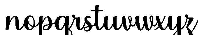 MondeyaBold Font LOWERCASE