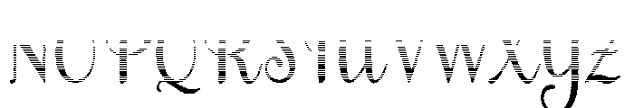 MondeyaHatching Font UPPERCASE