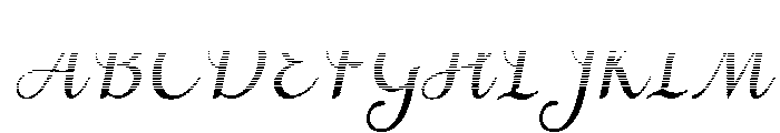 MondeyaHatchingSlant10 Font UPPERCASE