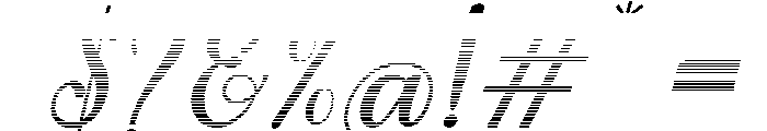 MondeyaHatchingSlant12 Font OTHER CHARS
