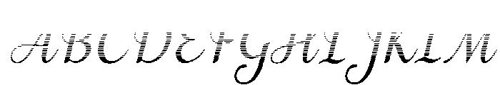 MondeyaHatchingSlant12 Font UPPERCASE