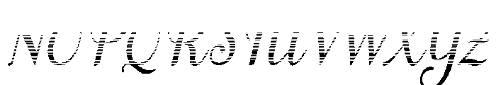 MondeyaHatchingSlant12 Font UPPERCASE