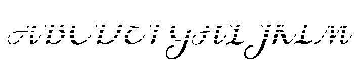 MondeyaHatchingSlant14 Font UPPERCASE