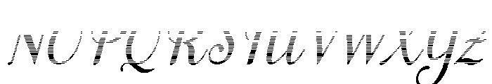 MondeyaHatchingSlant14 Font UPPERCASE