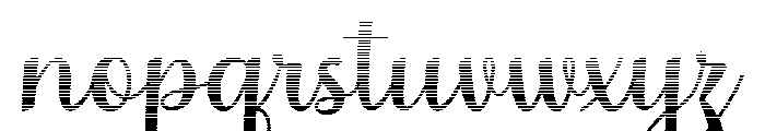 MondeyaHatchingSlant2 Font LOWERCASE
