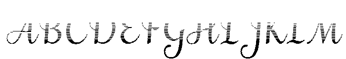 MondeyaHatchingSlant4 Font UPPERCASE