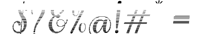 MondeyaHatchingSlant6 Font OTHER CHARS