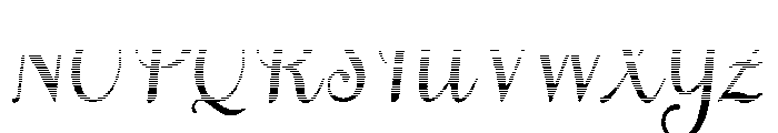MondeyaHatchingSlant6 Font UPPERCASE