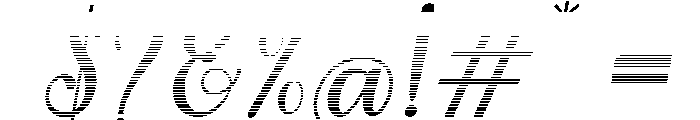MondeyaHatchingSlant8 Font OTHER CHARS