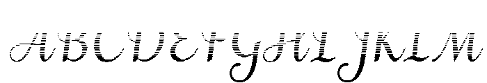 MondeyaHatchingSlant Font UPPERCASE