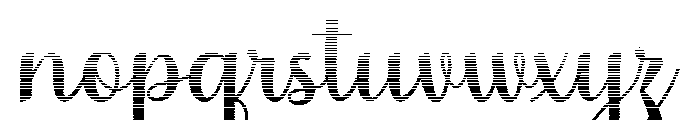 MondeyaHatching Font LOWERCASE