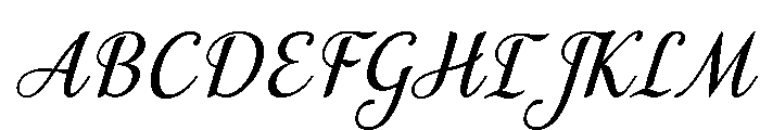 MondeyaSlant10 Font UPPERCASE