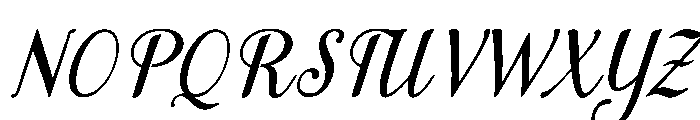 MondeyaSlant10 Font UPPERCASE