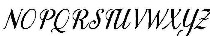 MondeyaSlant12 Font UPPERCASE