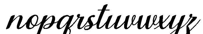 MondeyaSlant14 Font LOWERCASE