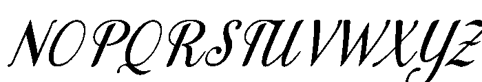 MondeyaSlant16 Font UPPERCASE