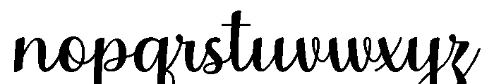 MondeyaSlant1 Font LOWERCASE
