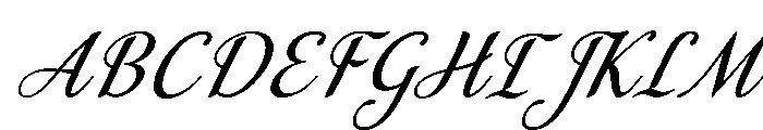 MondeyaSlant20 Font UPPERCASE