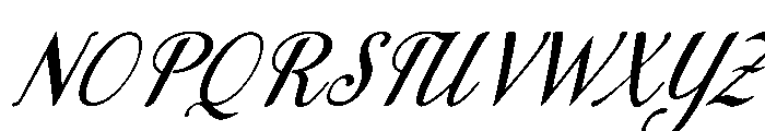 MondeyaSlant22 Font UPPERCASE