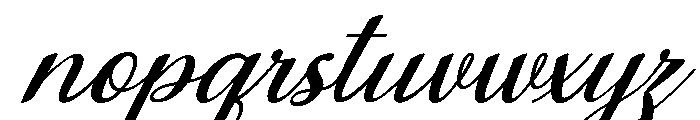 MondeyaSlant22 Font LOWERCASE