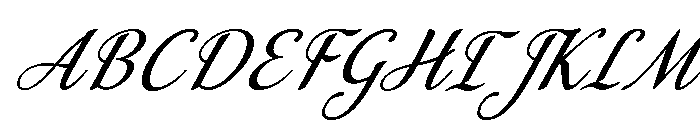 MondeyaSlant24 Font UPPERCASE