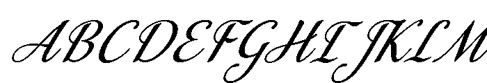 MondeyaSlant26 Font UPPERCASE