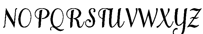 MondeyaSlant2 Font UPPERCASE