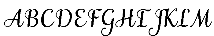 MondeyaSlant3 Font UPPERCASE