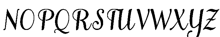 MondeyaSlant3 Font UPPERCASE