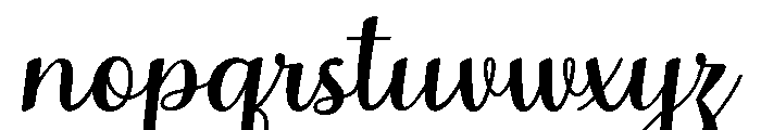 MondeyaSlant3 Font LOWERCASE