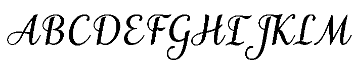 MondeyaSlant4 Font UPPERCASE