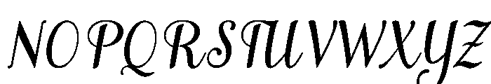 MondeyaSlant4 Font UPPERCASE