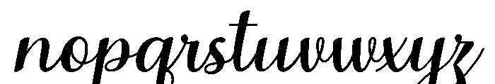 MondeyaSlant4 Font LOWERCASE