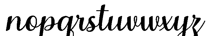 MondeyaSlant Font LOWERCASE