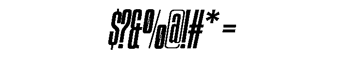 Mondrich-Slanted Font OTHER CHARS