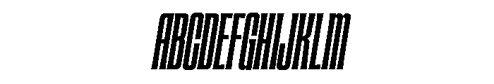 Mondrich-Slanted Font UPPERCASE