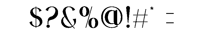 Moner Font OTHER CHARS