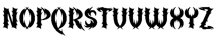 Monham Font UPPERCASE