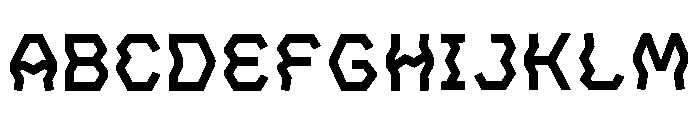 Monia Regular Font UPPERCASE