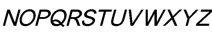 MonilaSans-Italic Font UPPERCASE