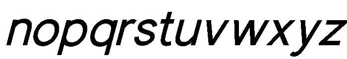 MonilaSans-Italic Font LOWERCASE