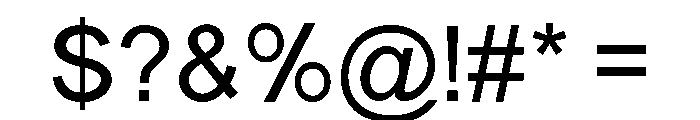 MonilaSans-Regular Font OTHER CHARS