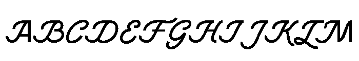 MonilaScript-Regular Font UPPERCASE