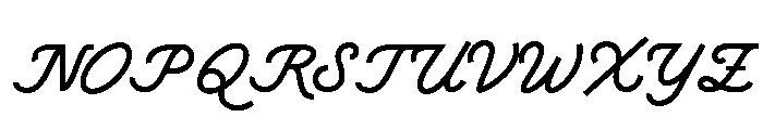 MonilaScript-Regular Font UPPERCASE