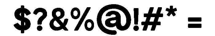 Monilora Regular Font OTHER CHARS