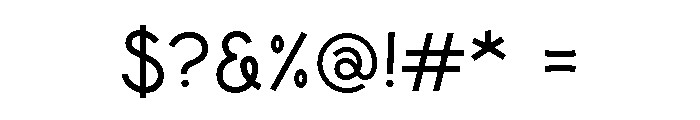 Monkeela Regular Font OTHER CHARS