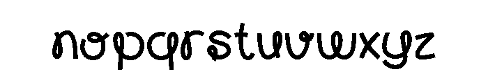 Monkeela Regular Font LOWERCASE